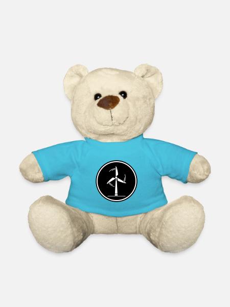 Energie Windrad - Teddy - Atollblau