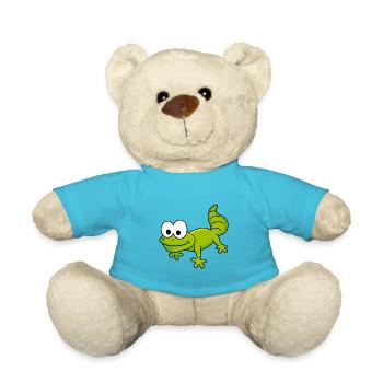 Gecko Comic Tier - Teddy - Atollblau - Vorne