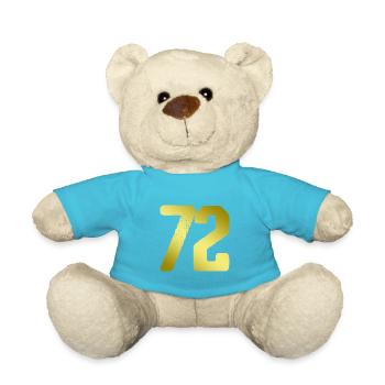72 Zahl Trikot - Teddy - Atollblau - Vorne