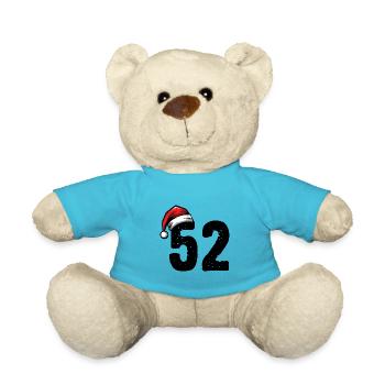 52 Nombre Noël - Nounours - bleu outremer - Devant