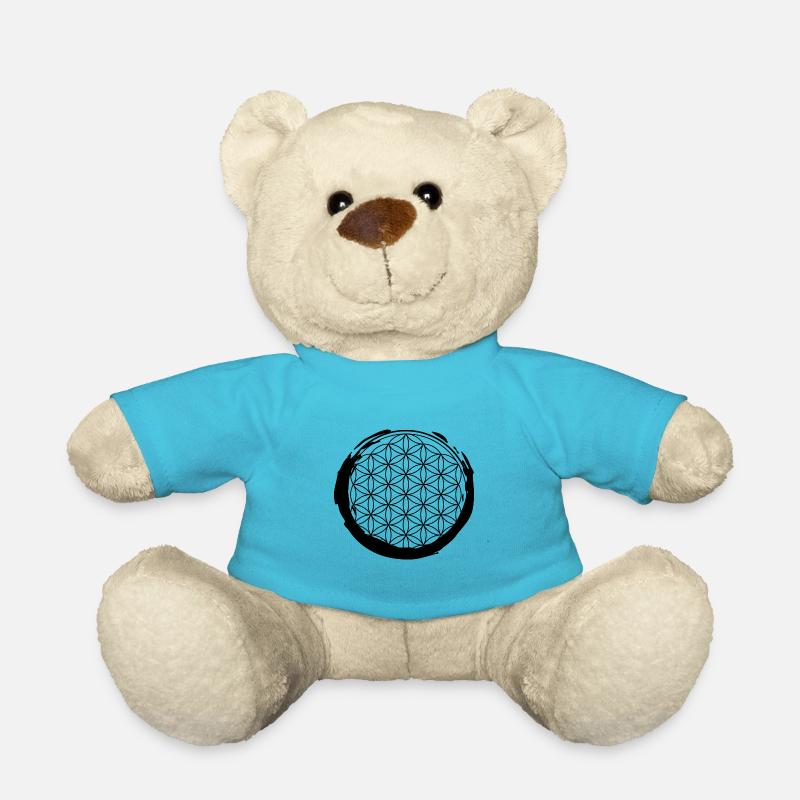 Blume des Lebens - Teddy - Atollblau