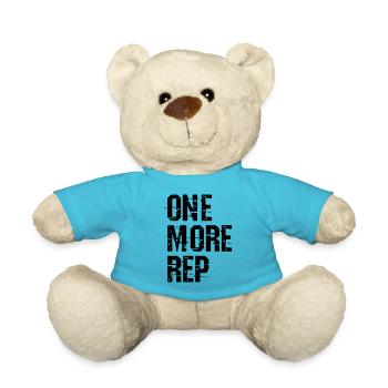One More Rep vector - Teddy Bear - atoll blue - Front