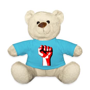 fist - Teddy Bear - atoll blue - Front