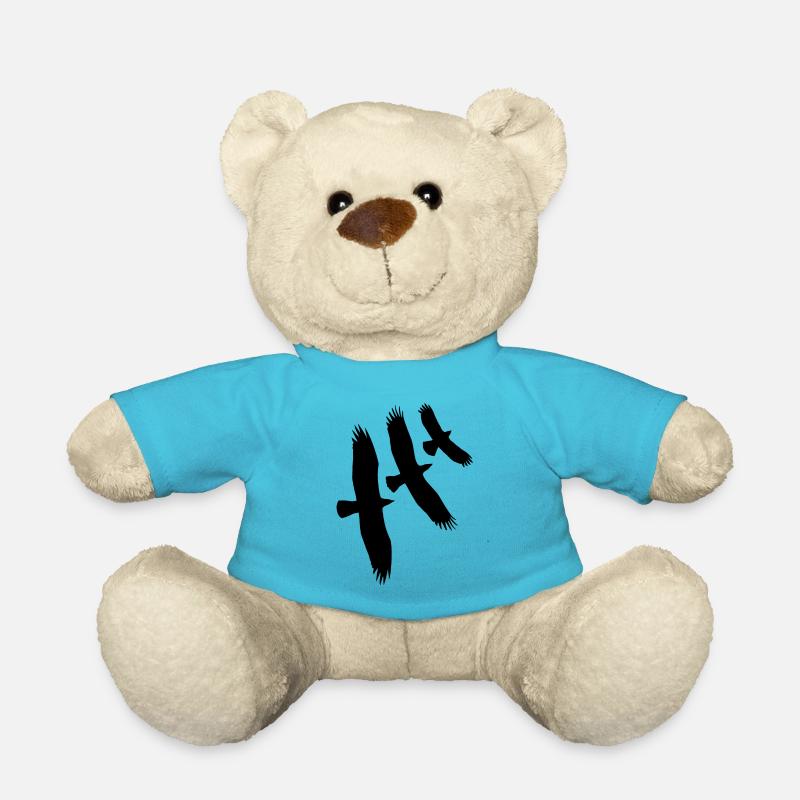 Geier, Adler, Bussard - Vögel der Berge - Geschenk - Teddy - Atollblau
