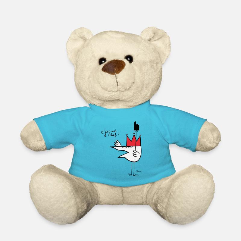 Chief Shadok - Teddy Bear - atoll blue
