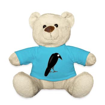 Crow - Teddy Bear - atoll blue - Front