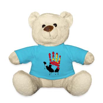 Give me five Papua New Guinea - Teddy Bear - atoll blue - Front