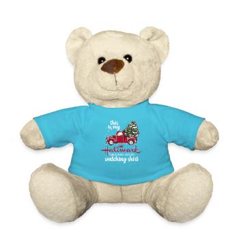 This Is My Christmas Movies Watching - Teddy Bear - atoll blue - Front