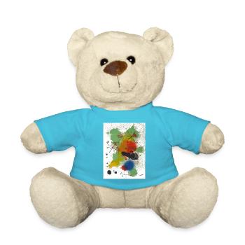 Kunst - abstrakte kunst - abstrakt - Teddy - Atollblau - Vorne