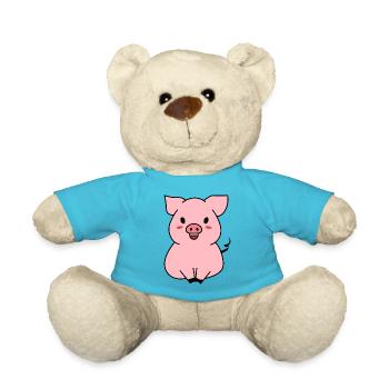Porc mignon - Nounours - bleu outremer - Devant