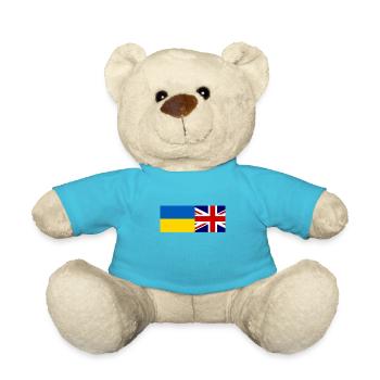 Solidarität mit der Ukraine - Teddy - Atollblau - Vorne