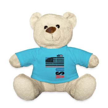 USA Retro Style - Teddy - Atollblau - Vorne