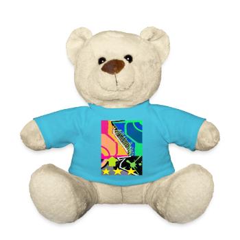 graffiti Colours - Teddy Bear - atoll blue - Front