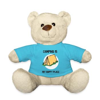 Camping is my happy place - Teddy - Atollblau - Vorne