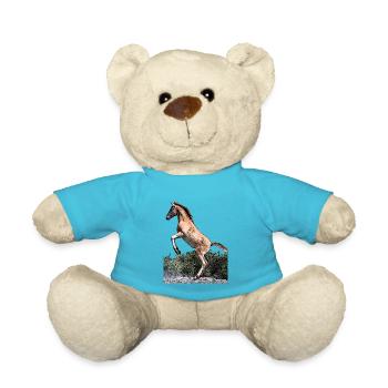 Junges Pferd - Teddy - Atollblau - Vorne