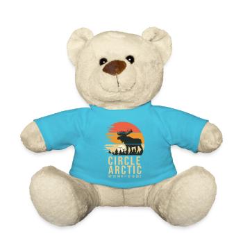artic circle norway circle arctic norge - Teddy Bear - atoll blue - Front