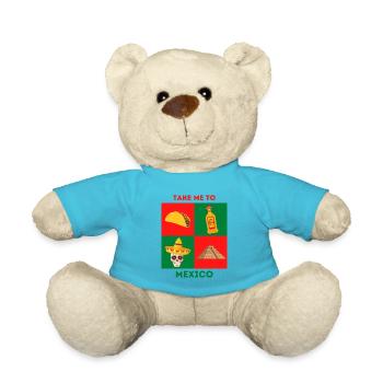 TAKE ME TO MEXICO - Teddy Bear - atoll blue - Front