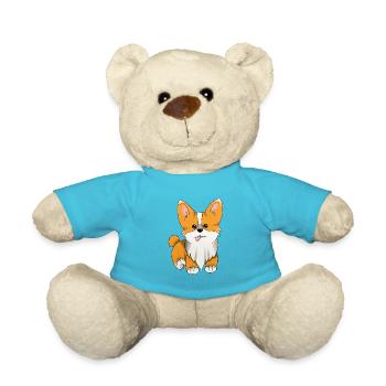 1 1 Corgi Blank - Teddy - Atollblau - Vorne