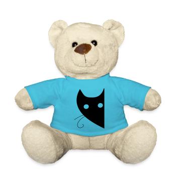 CAT HEAD - Teddy Bear - atoll blue - Front