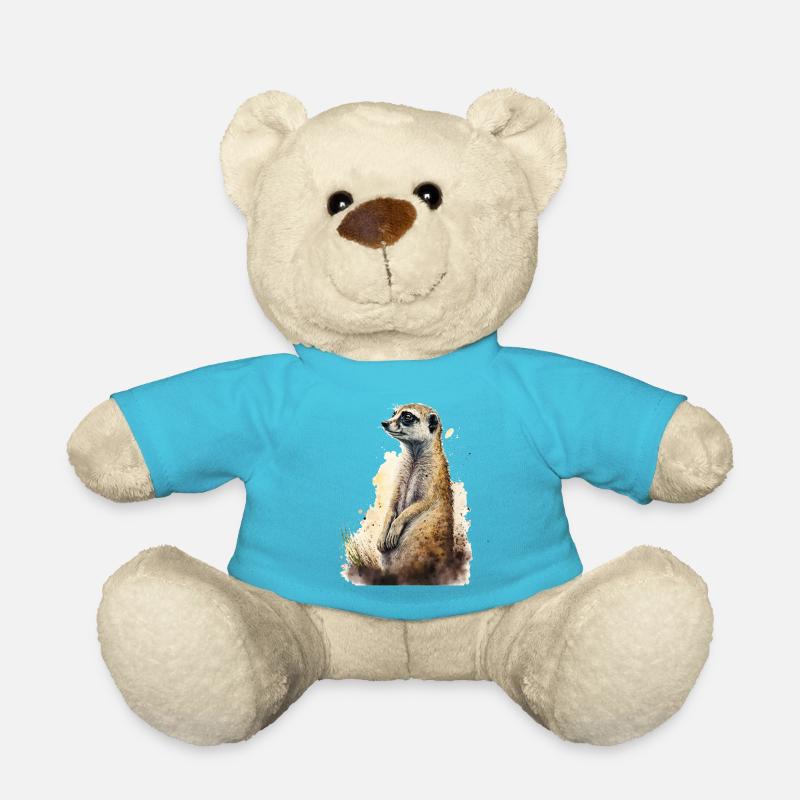 Süßes niedliches Erdmännchen - Teddy - Atollblau