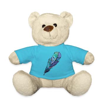 Feather - Teddy Bear - atoll blue - Front