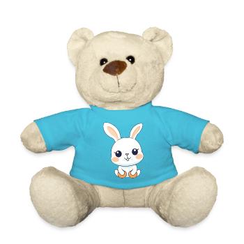 Mignon petit lapin - Nounours - bleu outremer - Devant