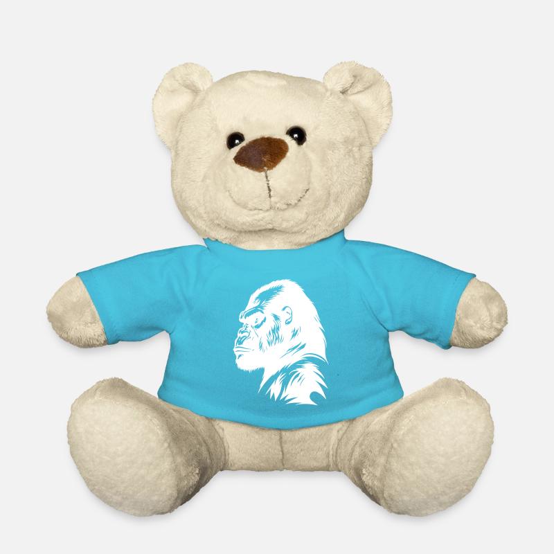 Silhouette de symbole de gorille - Nounours - bleu outremer