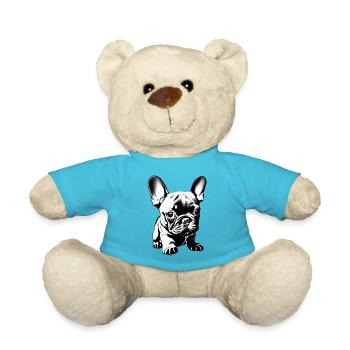 Chien Bouledogue Français Chiens Propriétaires de Chiens - Nounours - bleu outremer - Devant