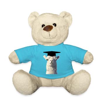 Graduation Bachelor's degree Graduate Alpaca - Teddy Bear - atoll blue - Front