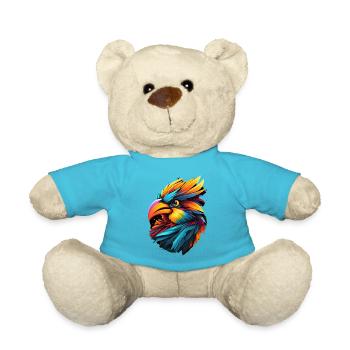 Fink Zeichnung Kunst - Teddy - Atollblau - Vorne