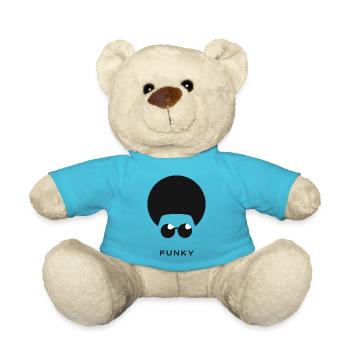 logo funky - Nounours - bleu outremer - Devant