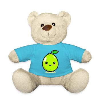 Mignon citron vert raisin fruit kawaii - Nounours - bleu outremer - Devant