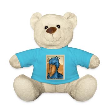 Bec-de-chaussure Ornithologue Forêt I Cadeau - Nounours - bleu outremer - Devant