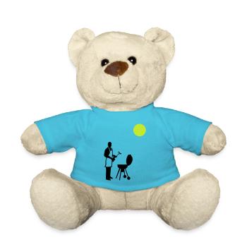 Barbecuing Summer - Teddy Bear - atoll blue - Front