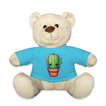 Cactus Kawaii - Teddy Bear - atoll blue - Front