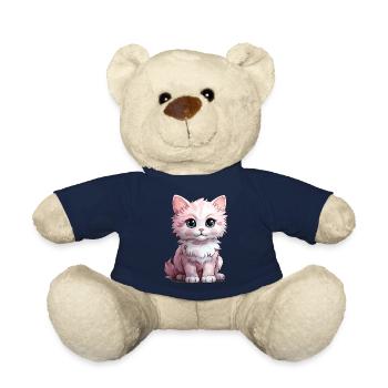 Weißes Kätzchen mit blauen Augen - Teddy - French Navy - Vorne