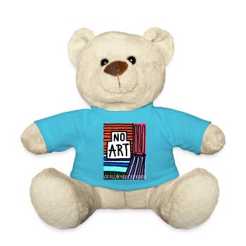 No Art Column - Teddy Bear - atoll blue - Front