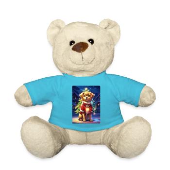Modèle vierge de chien de Noël 1.9 - Nounours - bleu outremer - Devant
