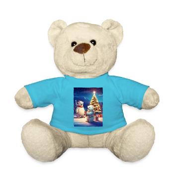Ours polaire de Noël 1.1 - Nounours - bleu outremer - Devant