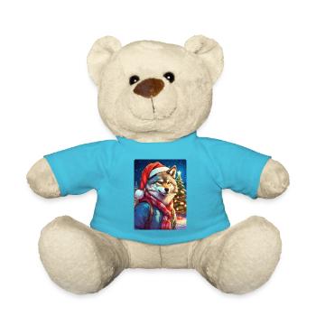 Loup de Noël 1.7 - Nounours - bleu outremer - Devant