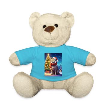 Loup de Noël 1.8 - Nounours - bleu outremer - Devant