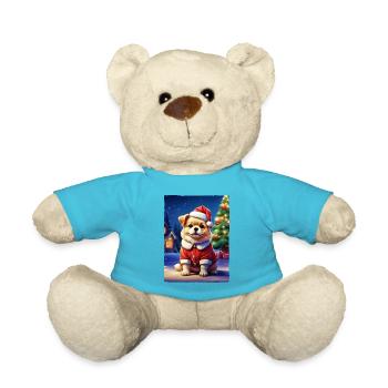 Christmas Dog 1.6 - Teddy Bear - atoll blue - Front