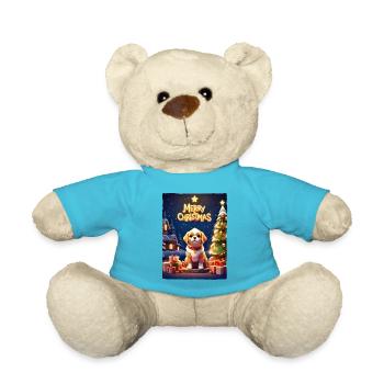 Christmas Dog 1.9 - Teddy Bear - atoll blue - Front