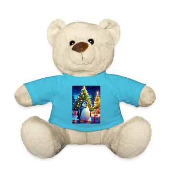 Pingouin de Noël 1.2 - Nounours - bleu outremer - Devant