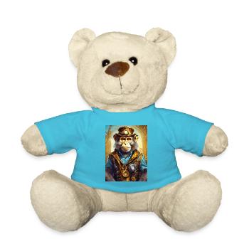 Singe Steampunk 1.5 - Nounours - bleu outremer - Devant