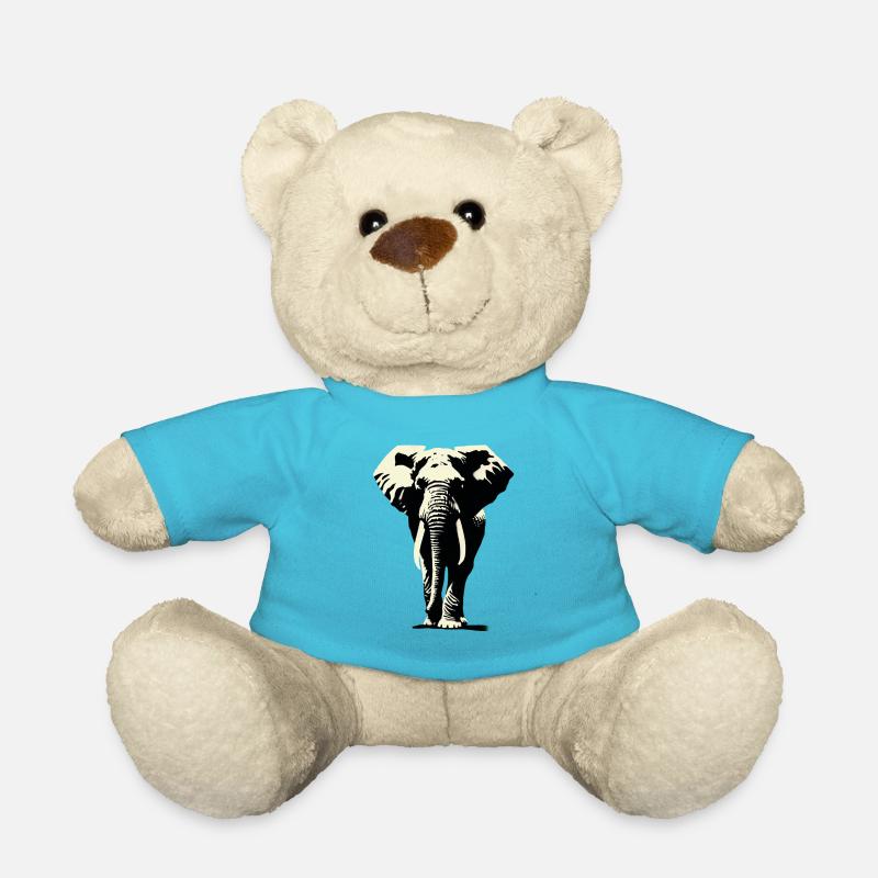 Elefant - Teddy - Atollblau