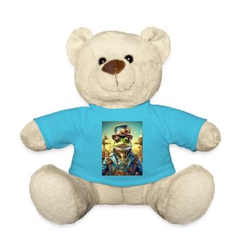 Grenouille Steampunk 1.5 - Nounours - bleu outremer - Devant