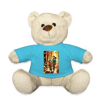 personalized design mother's gift - Teddy Bear - atoll blue - Front