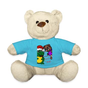 Christmas Wish - Teddy Bear - atoll blue - Front