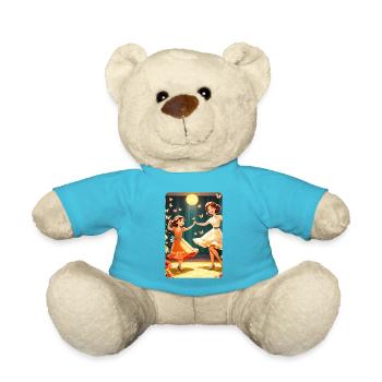 personalized design mother's gift - Teddy Bear - atoll blue - Front
